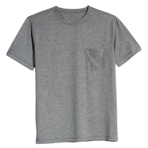 Wholesale High Quality 100% Cotton Plain Blank Front Custom Men's Short Sleeve <b>T</b>-<b>Shirt</b> Garment <b>Pocket</b> Breathable Quick-Dry OEM - Product Image 4