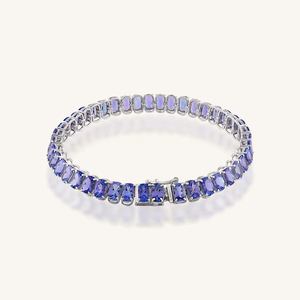 Pulsera de Tanzanita en Plata de Ley 92.5 KLSB-20663 - Product Image 1