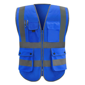 Chaqueta Reflectante de Alta Visibilidad con Múltiples Bolsillos y Logotipo Personalizado, Uniforme de Trabajo para Ingenieros de Seguridad, Chaleco de Seguridad de Alta Visibilidad con Bolsillo - Product Image 1
