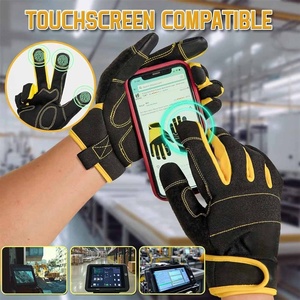 Guantes de Seguridad Mecánicos Amara de Cuero Sintético con Puño Elástico, Resistentes a la Abrasión y al Calor, Duraderos, para Uso General - Product Image 6