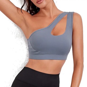Sujetador Deportivo Elástico de Compresión para Mujer, de Secado Rápido, con Relleno Suave, Cuello Halter, para Correr - Product Image 3