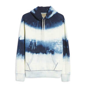 Sweat-shirt à capuche bleu tie-dye pour homme, pull décontracté, streetwear d'hiver, mode - Product Image 1