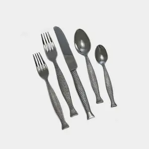 Ensemble de couverts en acier inoxydable de qualité alimentaire supérieure pour la restauration, les services de traiteur et la collection de vaisselle domestique - Product Image 2