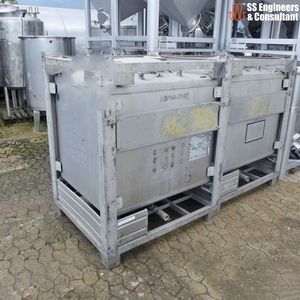 1000 Liter IBC Tank | V2A Stainless Steel Container with Frame PLC Controlled Pump & <b>Engine</b> <b>Model</b> 9186 - Product Image 6