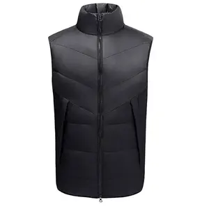 Male 2021 Fashion Casual Puffer Vest Men Vest Coat Men's Sleeveless Jacket White Duck Down Autumn Winter Lightweight Waistcoat