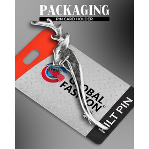 Nuevo Pin para Kilt con Cabeza de Ciervo Cromada en Color Plateado, Decorativo, Estilo Tradicional Escocés, Material Personalizado de Alta Calidad - Product Image 3