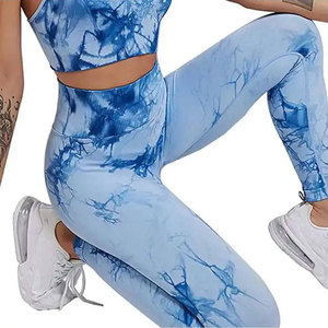Leggings de Yoga de Cintura Alta, Largos, Simples, con Estampado por Transferencia de Calor, Cintura Elástica sin Costuras, Spandex/Nylon Ecológico - Product Image 5