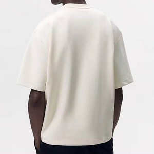 T-shirt ample pour homme 100 % coton blanc, col ras du cou, manches courtes, imprimé numérique, respirant, écologique, style streetwear décontracté - Product Image 4