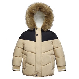 Veste matelassée à capuche pour enfants, personnalisée, formelle, imperméable, 100% polyester, avec col montant, pour l'hiver - Product Image 1