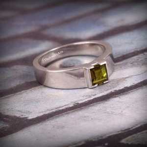 <b>Men</b> Sultanite <b>Ring</b> Diaspore Colors Change <b>Stone</b> Square Cut Sultanite Solid 925 Sterling Silver <b>Ring</b> Handmade Jewelry Gift - Product Image 3