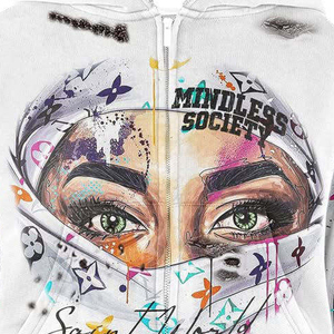 Sudadera con Capucha Roja de Diseño Nuevo y de Primera Calidad para Hombre, Sudadera con Pedrería, 100% Algodón, Forro Polar de Invierno, Estilo Vintage - Product Image 3