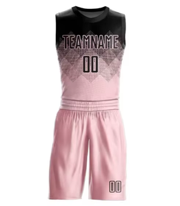 Conjunto de Uniforme de Baloncesto Sublimado Personalizado, Jersey sin Mangas de Spandex/Poliéster, Pantalones Cortos con Cintura Elástica, Transpirable, Unisex, para Adultos - Product Image 3