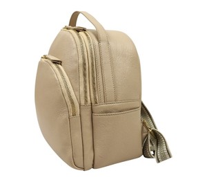 Minimalist Leather <b>Backpack</b> Women Stylish Daypack Multi Compartment Zipper School Travel Office Bag <b>Lightweight</b> Fashion <b>Backpack</b> - Product Image 5