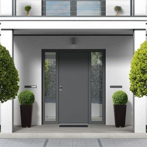 2 Pack Durable Outdoor Tall Plastic Planter Set Large Flower Pots with Drainage Holes for Porch Entryway Patio Yard - Product Image 6