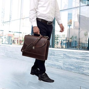 Housse pour ordinateur portable en cuir véritable de qualité supérieure, grande capacité, antivol, design imperméable, logo personnalisé, portable - Product Image 6