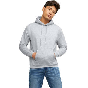 Sudadera con Capucha para Hombre, Informal, de Algodón y Felpa, Lisa, Estilo Urbano - Product Image 1