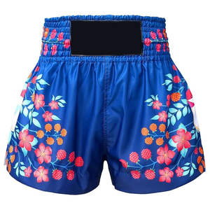 Pantalones Cortos de Muay Thai Personalizados OEM, Fabricante y Proveedor al por Mayor, Pantalones Cortos de Entrenamiento de Kickboxing de Satén - Product Image 3