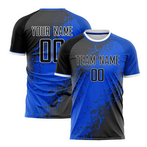 Men's V Neck Custom Soccer Jersey with Piping Baggy Oversized Mesh Sports <b>Tshirts</b> for Digital Print Front Logo - Product Image 5