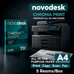 Papier copie blanc Novodesk A4 70g Fabriqué en Thaïlande (TH;24) novo desk CHROMA - Product Image 4