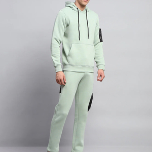 Survêtement pour homme à manches longues, à capuche, décontracté, uni, de haute qualité, écologique, respirant, vente en gros - Product Image 6