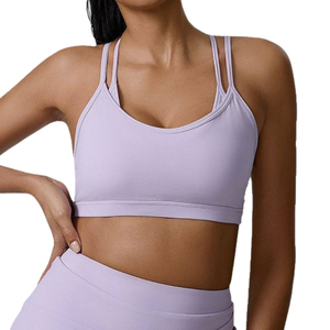 Soutien-gorge de sport pour femme à bretelles, de haute qualité, respirant, offrant un bon maintien, confortable, extensible, sans coutures, tendance - Product Image 3