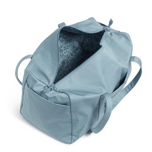 Light Blue Polyester <b>Duffel</b> <b>Bag</b> With Zipper Closure And Front Pocket For Exercise Fitness Use - Product Image 5