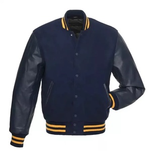 <b>Men's</b> Fleece <b>Baseball</b> <b>Jacket</b> Stand Collar Varsity Windproof Bomber Casual Streetwear College Style Front Breathable - Product Image 1