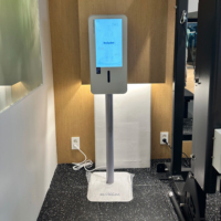 Bodydot BDF1000 Analyseur corporel intelligent pour salle de sport alimenté par l'IA, cadre en alliage d'aluminium, non pliable, suivi de la posture corporelle complète flexible