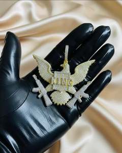 จี้นกฮูกประดับเพชรโมอิสซาไนต์ เงินแท้ 925 ชุบทอง 18K ดีไซน์หรูหราแบบกรงเล็บ  งานสั่งทำพิเศษ - Product Image 2