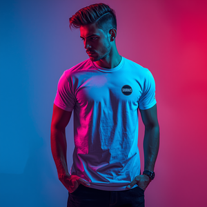 T-shirt décontracté en coton jaune personnalisé pour hommes et femmes avec personnalisation OEM/ODM, tissu anti-plis et respirant 280g - Product Image 4