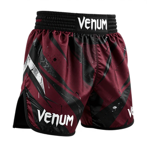 Shorts de boxe thaïlandaise MMA personnalisés légers et confortables de haute qualité, séchage rapide, Spandex/Polyester, Venum - Product Image 4