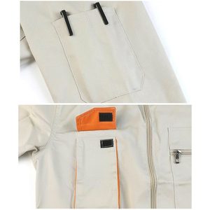Customized Men's Cotton Work Coverall Solid Color Dust Proof <b>Mechanic</b> <b>Overalls</b> Safety Workwear For Adult - Product Image 5