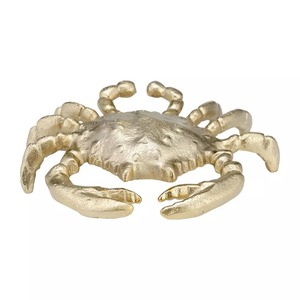 Escultura Metálica Moderna de Cangrejo Costero, Pieza de Arte Decorativa Hecha a Mano para Mesa de Sala de Estar - Product Image 6