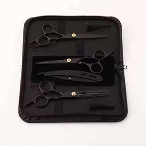 Ensemble professionnel de ciseaux de coiffure et d'éclaircissage en acier inoxydable 4Cr13, 28 dents, durable, manche court, pour droitiers, pour la beauté - Product Image 3