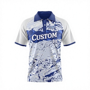 Polo à manches courtes pour homme, en tricot 100% polyester, imprimé par sublimation, séchage rapide, respirant, avec logo personnalisé - Product Image 1