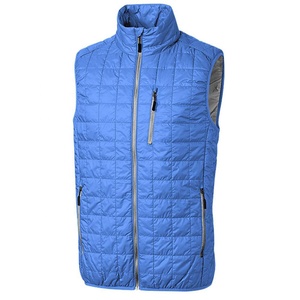<b>Mens</b> Windproof Quilted Vest <b>Jacket</b> For <b>Men</b> With Full Zip Front And <b>Warm</b> Insulated Fabric Design - Product Image 4