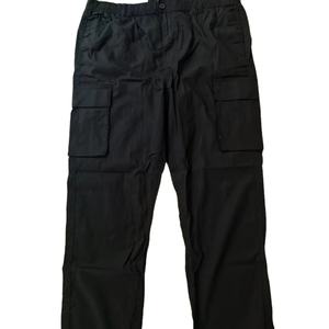 Pantalon de jogging décontracté ample pour homme 100 % coton infroissable, style cargo, long, taille mi-haute, coupe ample, délavé coloré, léger, idéal pour l'été et le travail - Product Image 5