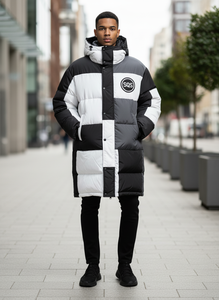 Wholesale OEM <b>Men's</b> Down <b>Jacket</b> Plus Size Custom <b>Reflective</b> Winter Women <b>Men</b> Puffer <b>Jacket</b> - Product Image 4
