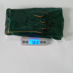 ถุงมือหนังสีเขียวแบบยาวสำหรับใส่ในโรงละครโอเปร่า บุด้วยผ้าฝ้าย ให้ความอบอุ่น เหมาะสำหรับใช้งานกลางแจ้งในฤดูหนาว สไตล์เรียบง่าย - Product Image 5