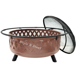 Modern <b>fire</b> pit Iron <b>Fire</b> Pit with Heat Resistant Paint Freestanding Design Coal/Wood Burning Outdoor Heater - Product Image 2