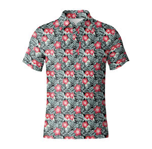 Liquidation : Polos de golf pour hommes en tissu tricoté respirant à manches courtes, impression par sublimation, fabriqués au Vietnam - Product Image 6