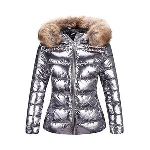 Chaqueta de Invierno Acolchada para Mujer, Chaqueta Larga de Plumón con Relleno de Algodón, Abrigo de Invierno - Product Image 1