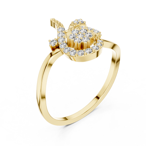 Bague de fête élégante 14K en argent bijoux CZ - Product Image 6