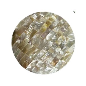Elegant Shell Inlay <b>Drink</b> <b>Coasters</b> for Home Decor - Product Image 1