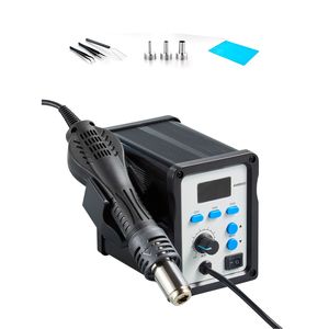 Estación de Retrabajo de Aire Caliente 700W con Pantalla Digital, Pistola de Aire Caliente SMD 212 932 F con Flujo de Aire Ajustable y 3 Canales Preestablecidos para Desoldar - Product Image 1
