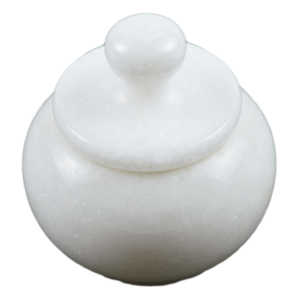 Trending Design Salt Pepper Pot Naturally White Colored Finishing Design Best for Home and Kitchen Decor Design Stone Pot - Product Image 5