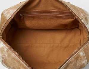 Custom Genuine Leather Zipper Hair for Bag Premium Hair-on-Hide <b>Makeup</b> <b>Case</b> Luxury OEM Travel Shaving Kit Bag LHON-0001 - Product Image 5