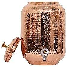 Fontaine à eau en cuivre grande capacité avec finition polie et base stable pour le stockage d'eau potable institutionnelle - Product Image 6