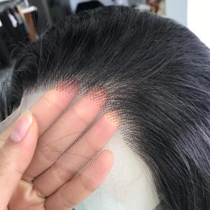 HD Thin <b>Lace</b> Frontal 13x4 Jet <b>Black</b> Silky Straight Remy Grade Vietnamese Raw Human Hair Extensions Wholesale - Product Image 1