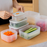 Boîte de conservation hermétique de qualité alimentaire, organisateur de réfrigérateur, compatible micro-ondes, récipient pour congélateur, boîte de conservation des aliments frais, ensemble de boîtes de rangement pour la cuisine